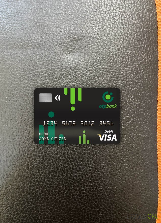 Croatie OTP banque visa carte de débit photolook avant